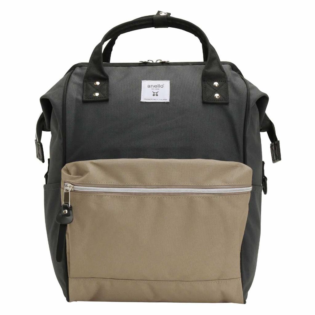 CROSS BOTTLE Backpack Regular A4 Metal Frame Closure Water-Resistant Multi-Pocket PC 13-inch Daypack Backpack 18L Cross Bottle ATB0193Z Gray Beige GBE