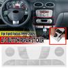 Ремкомплект кнопки A/C, исправление выцветшего уродливого автомобиля, переключатель управления кондиционером, ремонтные наклейки, наклейки для Ford Focus 1999-2005