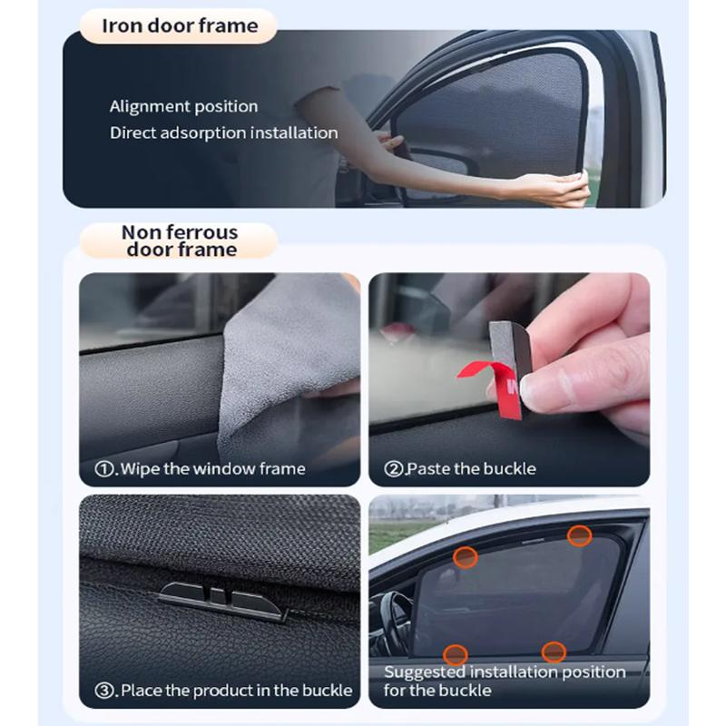 Sun Visors For Toyota Camry XV80 Accessories 2025 2026 2027 Car Mesh Sunshades Side Window Privacy Curtains Sunscreen Coverage