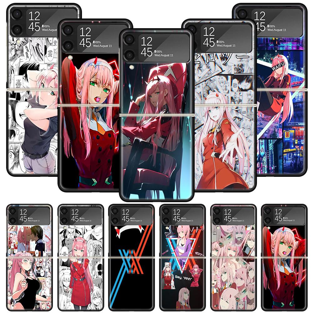 Чехол для телефона с аниме Darling In The FranXX для Samsung Galaxy Z Flip 7 6 5 4 3 5G Ударопрочный чехол Z Flip7 Flip6 ZFlip5 Flip3 Flip4