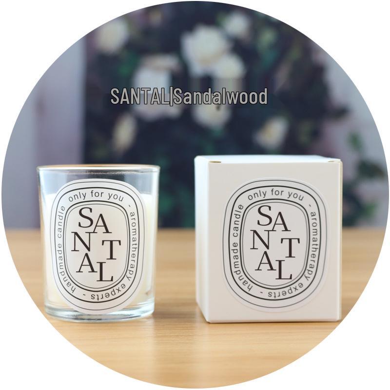 Clear scented candle - romantic valentine's day gift with essential oil