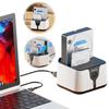 USB 3.0 к SATA Док-станция для двух жестких дисков 20 ТБ X2 SATA 2,5 и 3,5 дюйма Док-станция для жестких дисков SATA для 2,5 или 3,5-дюймовых HDD/SSD SATA