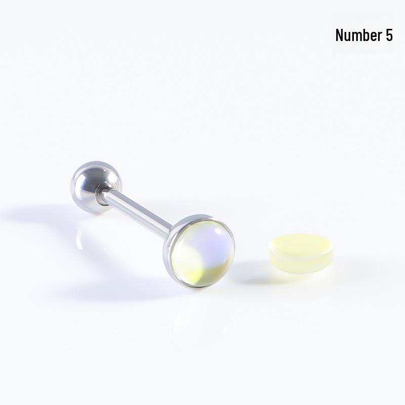 Цветные матовые штанги для языка и ушей - украшение для пирсинга из нержавеющей стали