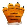 Simulated Faux Tiger Paw Gloves Furry Texture Bear Paw Plush Gloves  Photography Studio