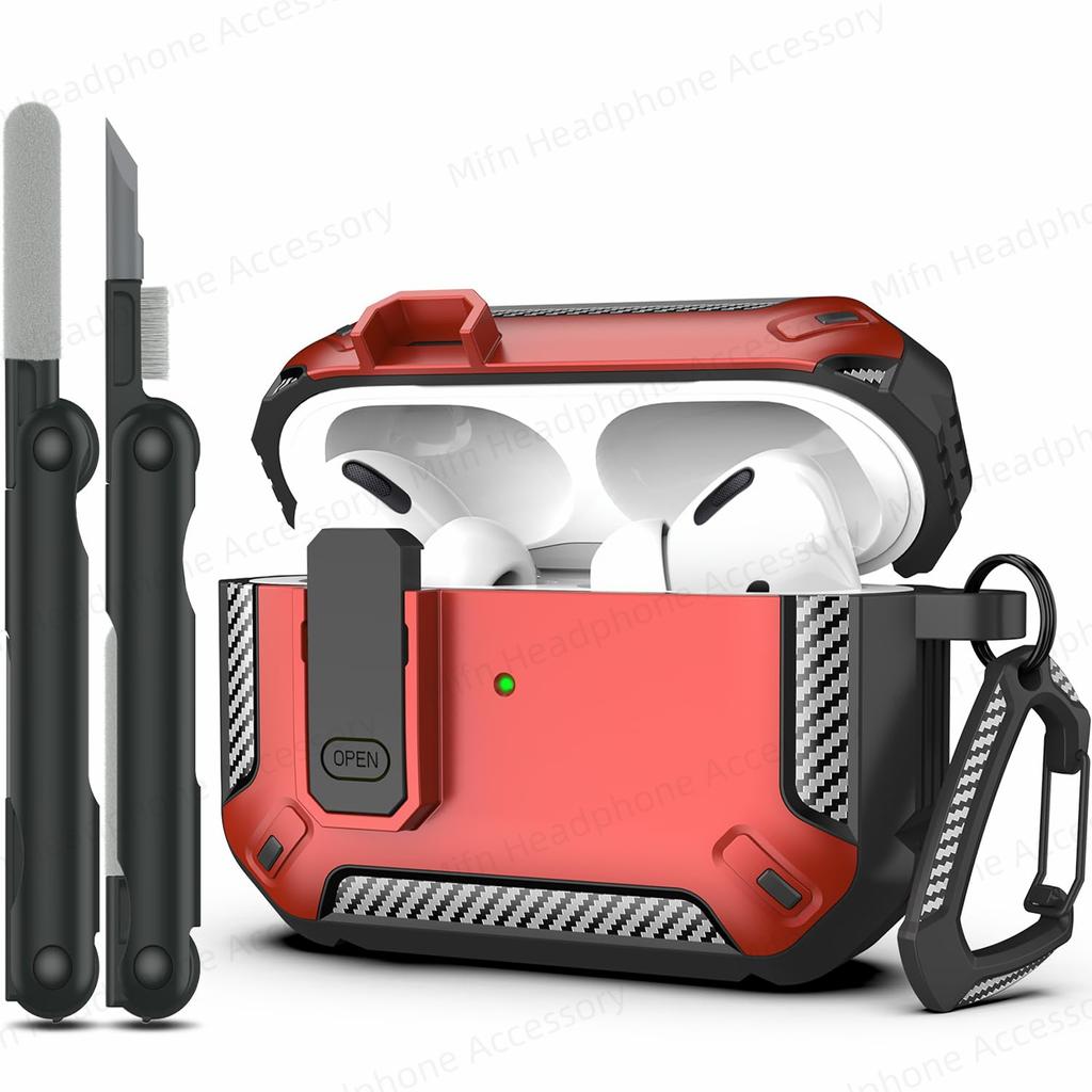 Чехол AirPod Pro 2025 switch с набором для чистки, роскошный защитный чехол TPU для предотвращения падений, чехол для AirPod Pro 3-го/2-го поколения