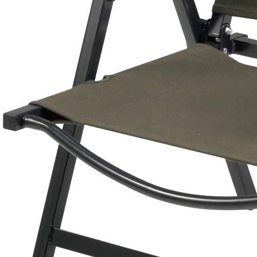 BUNDOK Low Style Chair Dark Olive Foldable Cotton Armrest BD-115DO