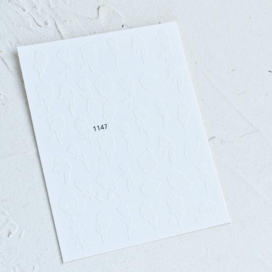 Nail Sticker Exquisite Pattern Strong Stickiness Removable Allergy Free Self Adhesive Decorative No Odor