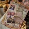 Vintage Days Sticker Set 20 Sheets, Retro Journal Decorations, Memory Theme Scrapbooking Paper