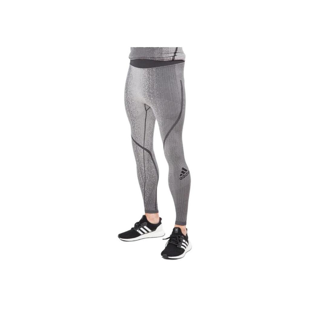 adidas Штаны X Undefeated Alphaskin Tech Heat Pants серые/однотонные серые/черные в уличном стиле для мужчин DN8784
