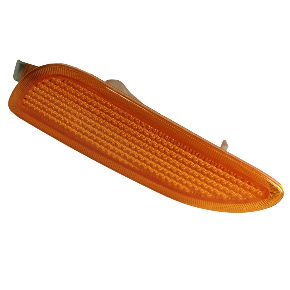 2x Amber Front Bumper Side Marker Light Turn Signal For 03-09 Mercedes-Benz CLK