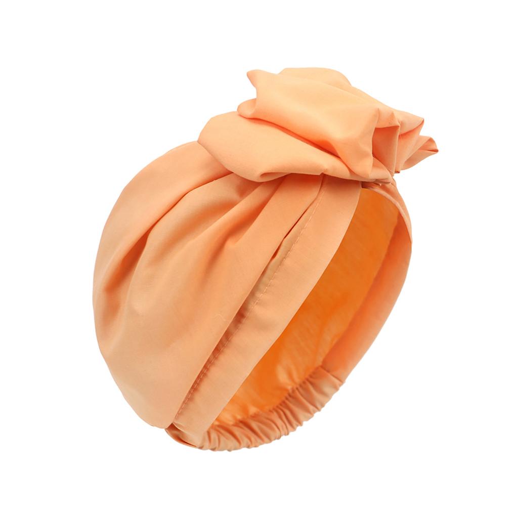 New Women Hijab Turban Solid Large Bow Head Scarf Muslim Women Scarf French Retro Flower Head Cap Hat Fashion Ladies Bandanas