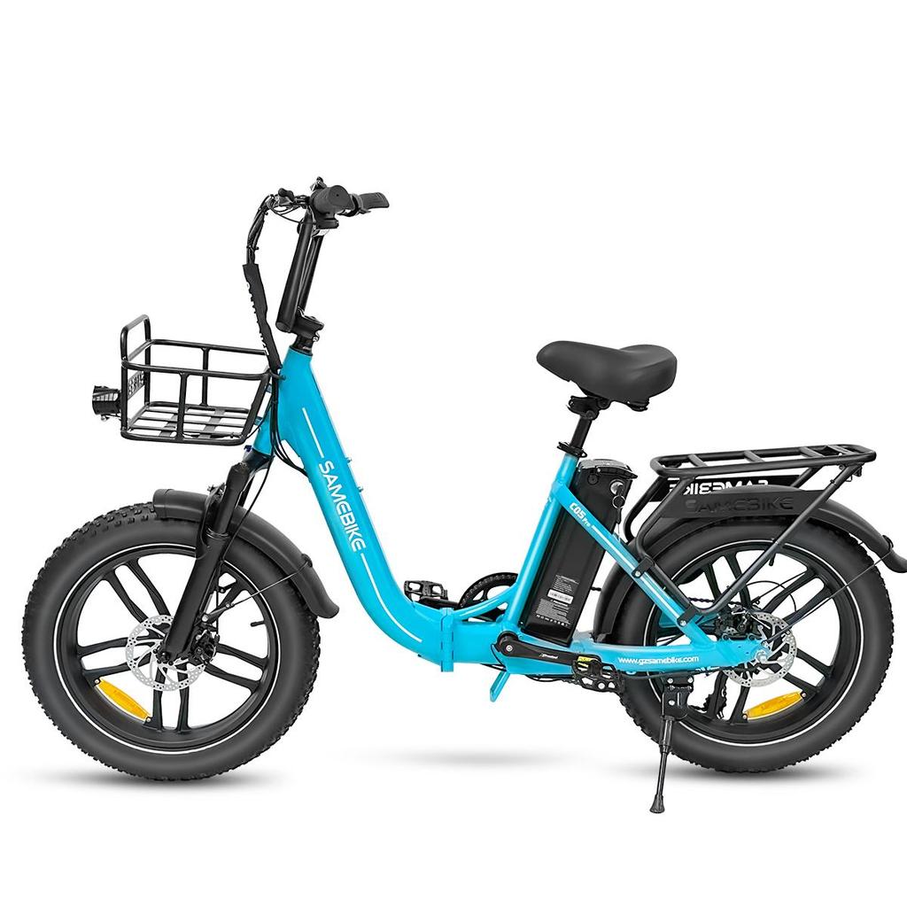 SAMEBIKE C05Pro Уличный складной электрический велосипед для поездок на работу 36В 13Ач Аккумулятор 7 Скоростей Алюминиевый сплав Низкая рама Складной 20-дюймовые Широкие шины Дорожный Электровелосипед