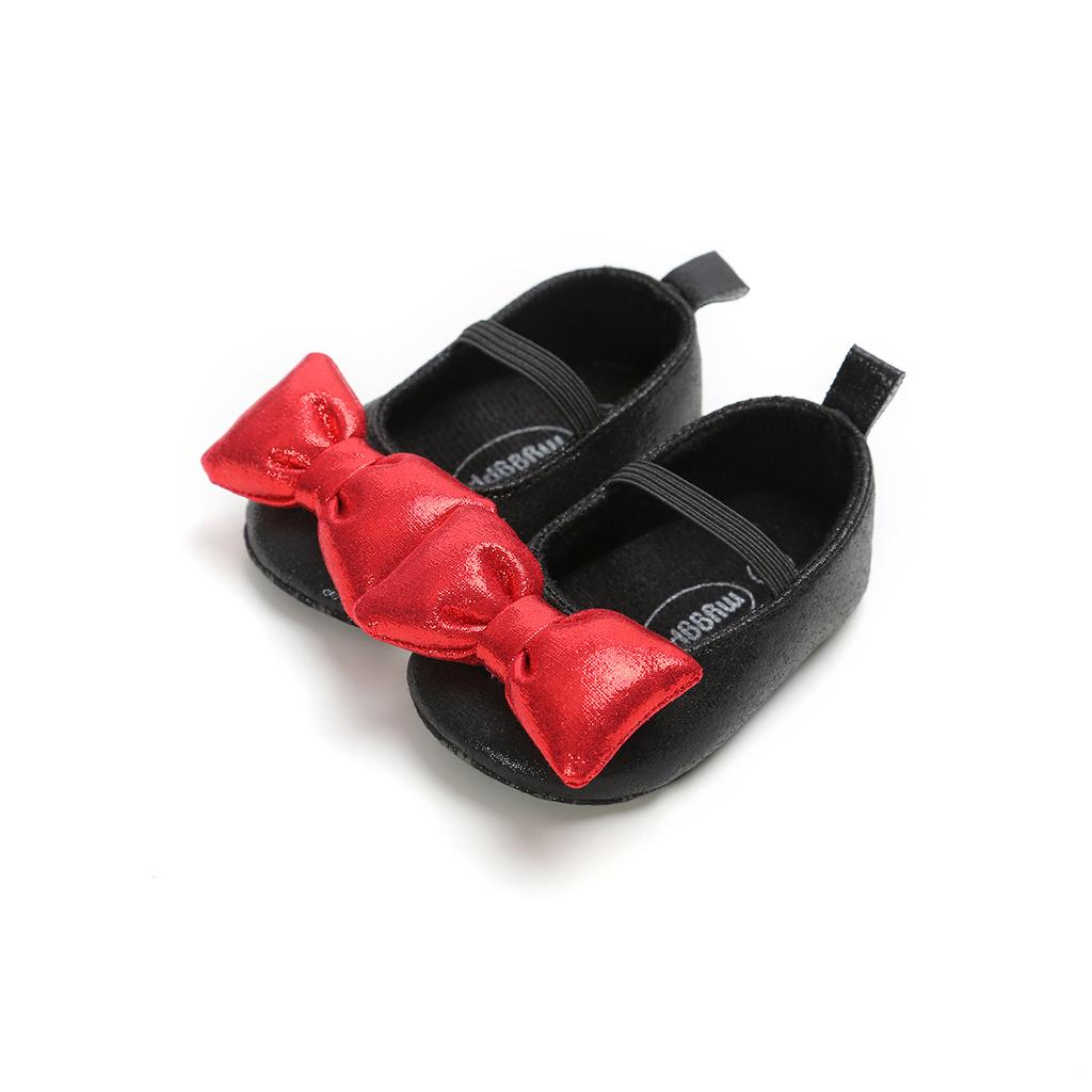 MYGGPP/От 0 до 1 года, детская обувь принцессы с большой бабочкой, обувь с мягкой подошвой, обувь из искусственной кожи, обувь для малышей с мягкой подошвой