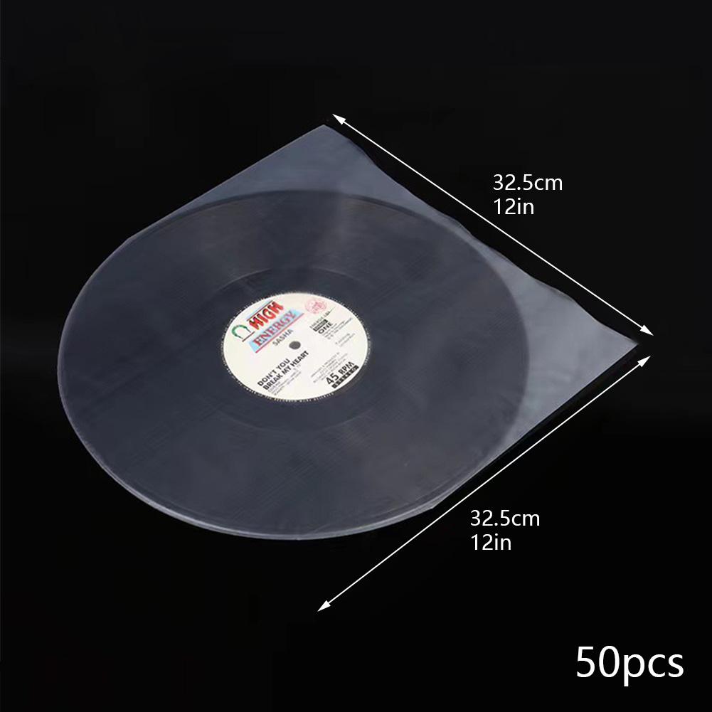 50 шт. 7/10/12 дюймов виниловые пластинки протектор пластиковые пакеты пластинки антистатические конверты для пластинок внешний внутренний пластиковый прозрачный контейнер