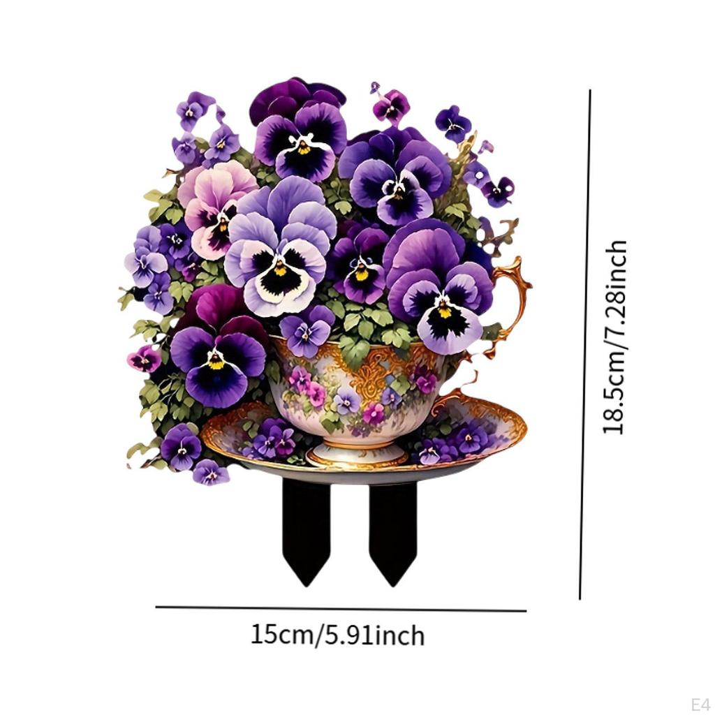 Акриловая садовая панель для наружного декора