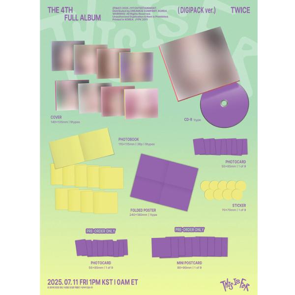 Twice [ЭТО ДЛЯ] 4-го полного альбома (Digipack Ver.)