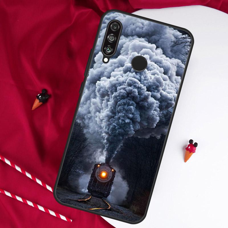 Классический паровоз Железная дорога Для Huawei Nova Y90 Y70 Y60 Y72 Y73 Y61 Y91 7i 8i 11i 12i 12s 9 10 SE P20 P30 P40 Lite Чехол
