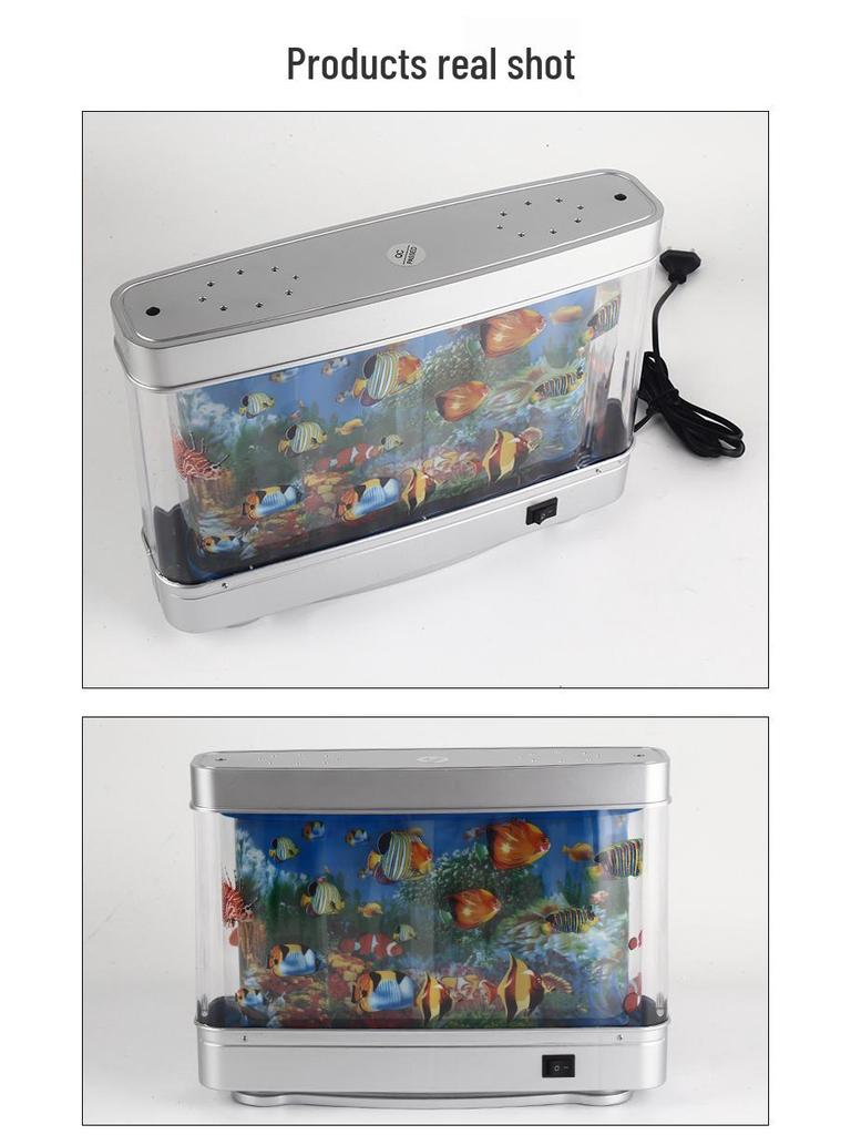 Декоративный светодиодный светильник для аквариума с имитацией рыб - Ночной декор, настольная лампа