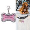 R# Pets Cat Dog ID Tags Индивидуальные персонализированные косточки в форме сплава Кристалл Бирка