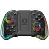 KS40 Transparent Style Wireless Joy-pad with 8 Color LED for Switch/NS OLED,Turbo Function Controller Joystick for Lite