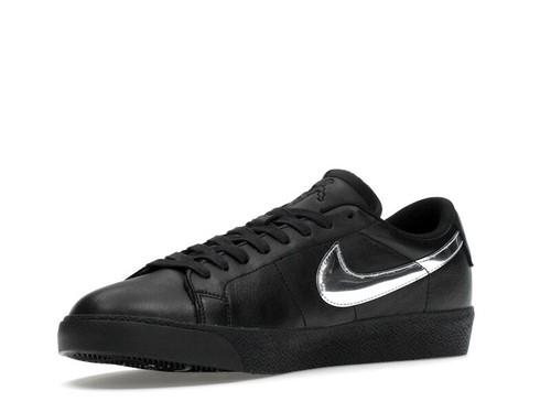 Nike Dancer Skateboards X Zoom Blazer SB Low Black Metallic Silver - HJ6703-001