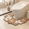 Quick Drying Toilet Mat Water Absorbing U-shaped Floor Mat Floor Pad Door Mat Carpet  Bedroom