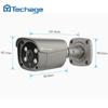 Techage 8-канальный 5-мегапиксельный HD POE NVR комплект камеры безопасности система видеонаблюдения двустороннее аудио AI обнаружение лица наружное видеонаблюдение набор IP-камер