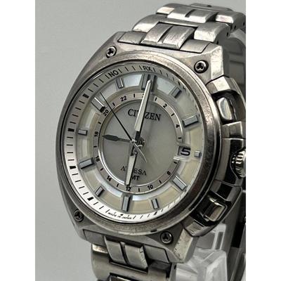 Б/у Популярные Мужские Радио-Солнечные Часы CITIZEN Atessa H117 A45