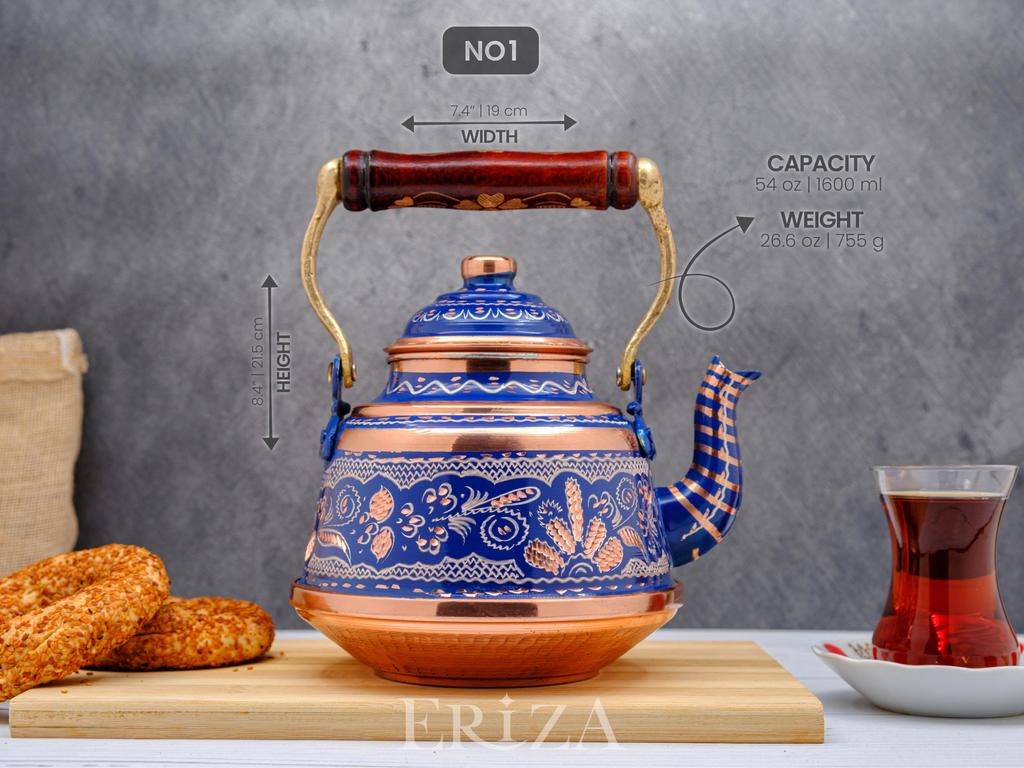 Чайник для плиты, прочный, тяжелый, медный чайник, заварочный чайник