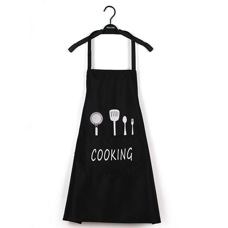 Striped Transfer-resistant Apron Polyester Lady Women Men Adjustable Bibs Home Cooking Baking Coffee Cleaning Apron Kitchen Accessory