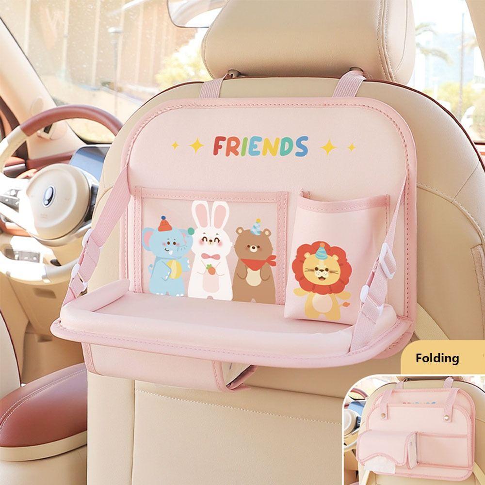 Folding Car Back Seat Tray Large Capacity Car Work Dining Table  Auto Food And Drink