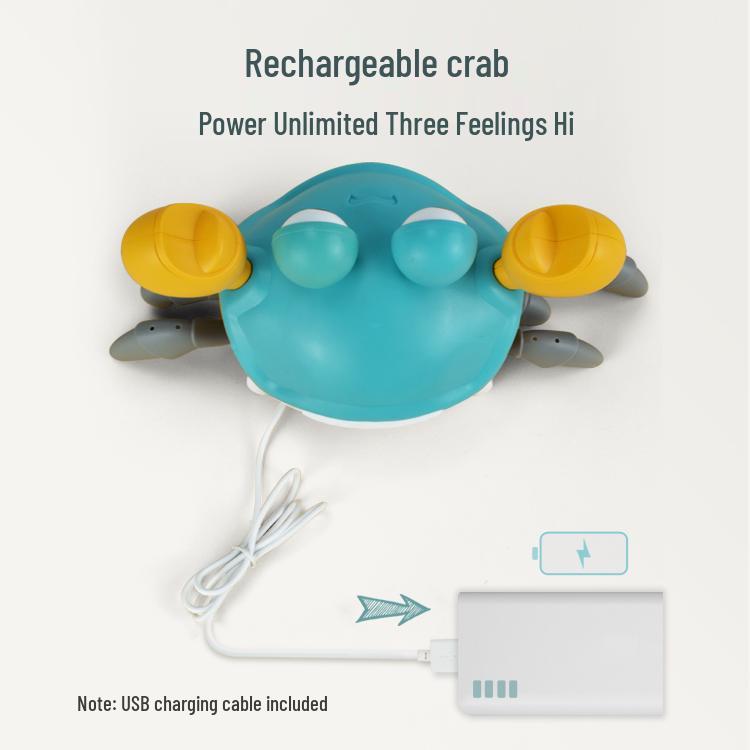 Индукционная игрушка «Ползающий краб» для детей 1-2 лет - Увлекательная и развивающая для мальчиков и девочек