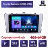 Автомобильный мультимедийный плеер Android 2 Din для Toyota Avensis 3 2008-2015, головное устройство, стерео Carplay, GPS-навигация, BT, WIFI, 4 + 64 ГБ