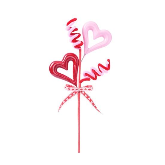 Valentines Day Decorations Red Heart Berries Picks Artificial Valentines Day Floral Cuttings for Home Office Wedding Anniversary Party Decor Gift