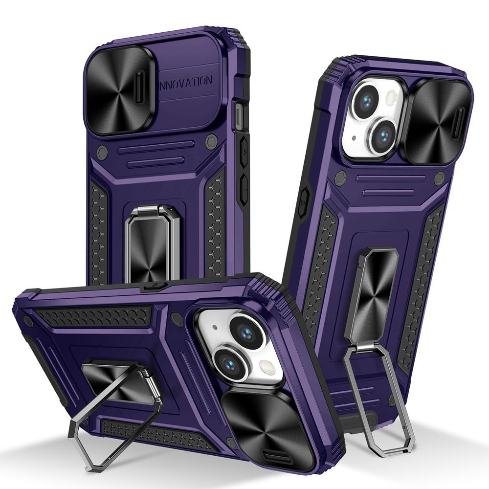 KEYSION Противоударный чехол для iPhone 15 Pro Max, защитный чехол для объектива камеры, подставка для телефона, чехол для iPhone 15 14 13 12 Pro Max