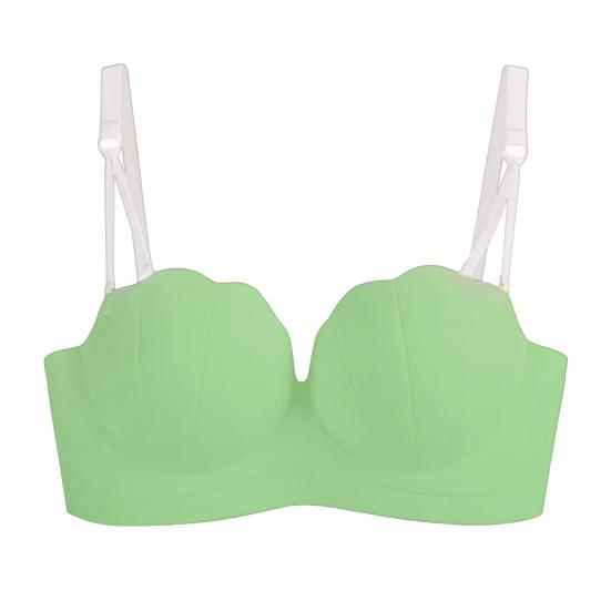 Женский невидимый бюстгальтер, женский бюстгальтер без бретелек, противоскользящая полоска, пуш-ап, без стального кольца, сплошной цвет, застежка сзади, съемные бретели, нижнее белье