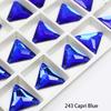 Dongzhou Triangle Sew-on Crystal Flatback Rhinestones Lead-free Crystal Beads for Garment Shoes Sewing Accessories
