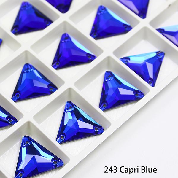 Dongzhou Triangle Sew-on Crystal Flatback Rhinestones Lead-free Crystal Beads for Garment Shoes Sewing Accessories