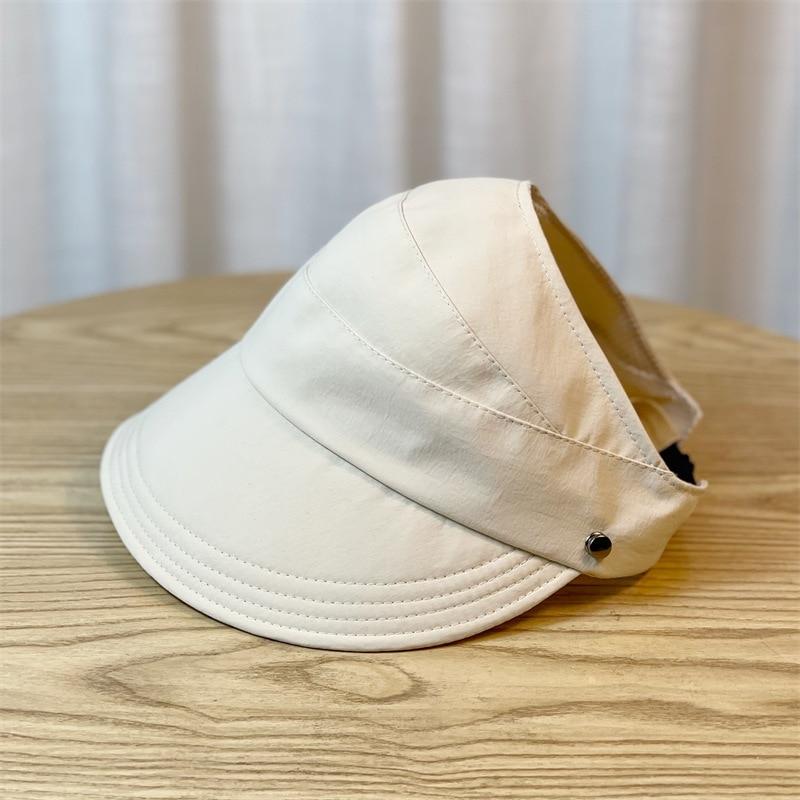 Summer Empty Top Wide Hat Women Anti UV Sunscreen Bucket Sun Hat Female Sun Protection Outdoor Casual Beach Cap Fisherman Hat