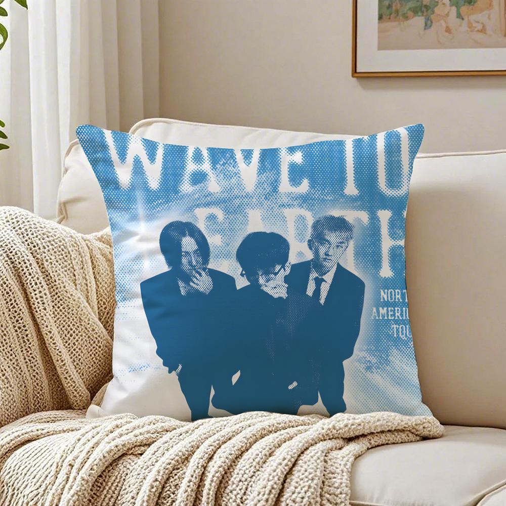 Music Dreamy wwave to eearth Cushion Cover Pillowcase Antidustmite living Room Sofa Decor Cushion Room