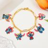 Stitch Cartoon Charm Bracelet For Girls With Zinc Alloy Finish Perfect For Friendship Gift