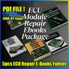 5pcs ECU Repair E-Books Fullset Study Guide PDF File ECU Modules Reprogramming Course for Workshop Car Truck Diagnostic Helper