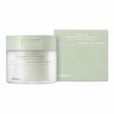 JI WOO GAE Cica BHA Blemish Toner Pad 170 мл(60 подушечек)