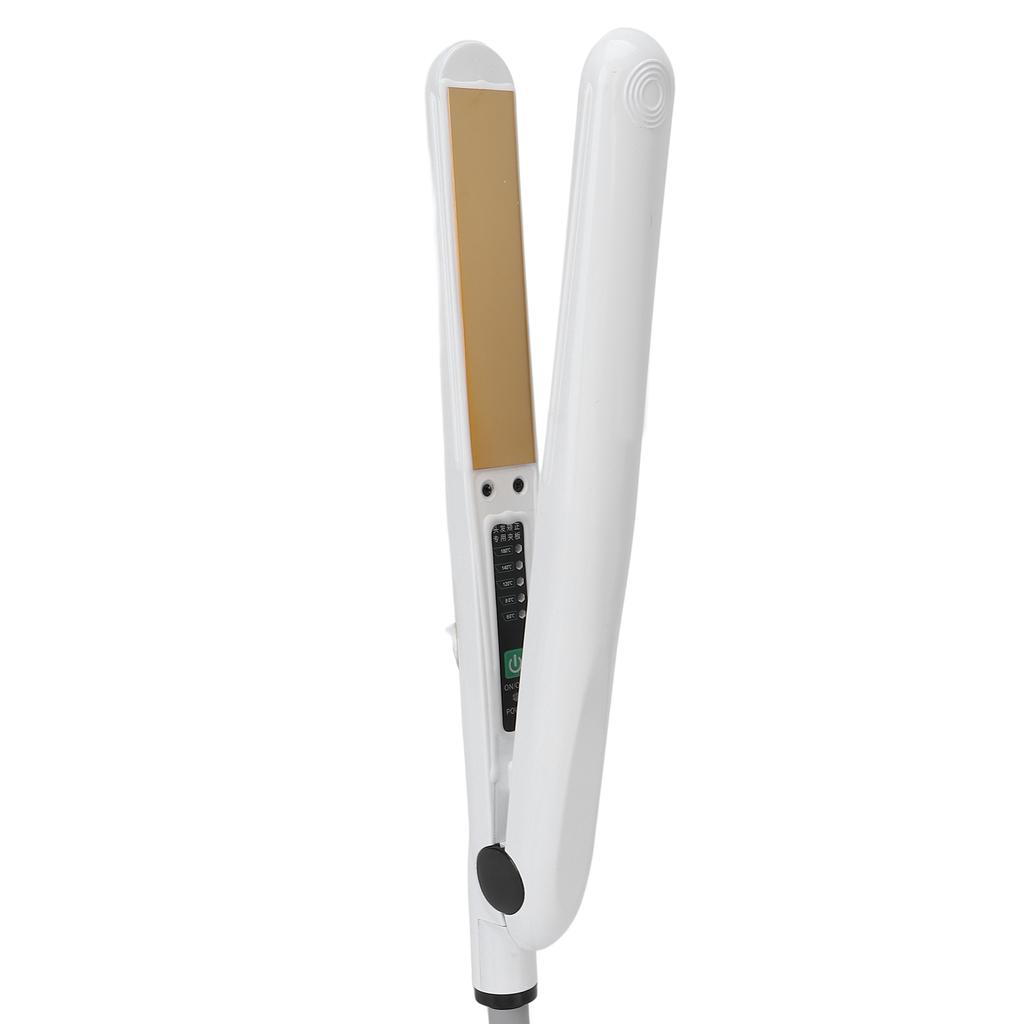 Водонепроницаемый выпрямитель для волос Профессиональный регулируемый по температуре керамический утюжок для волос Белый