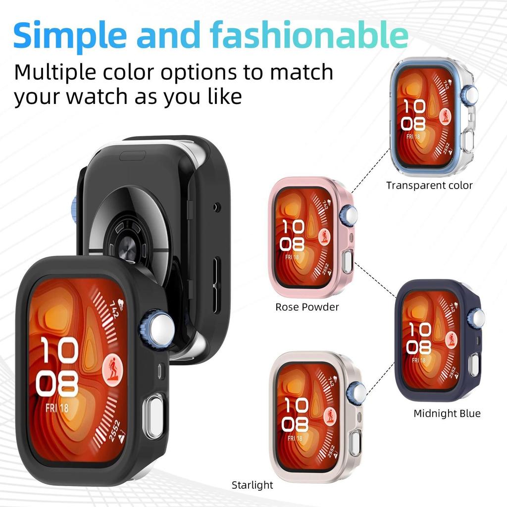 Жесткий чехол для ПК для Huawei Watch Fit 4 Без защиты экрана Защитный для Huawei Watch Fit 4 Pro Полый бампер Аксессуары для часов