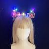 Hair Hoop Deer Ear Antler Headband LED Glowing Headband Cute LED Christmas Headband  Cosplay Pros