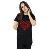 Disney Womens/Ladies Mickey Mouse Heart Silhouette Cotton Boyfriend T-Shirt