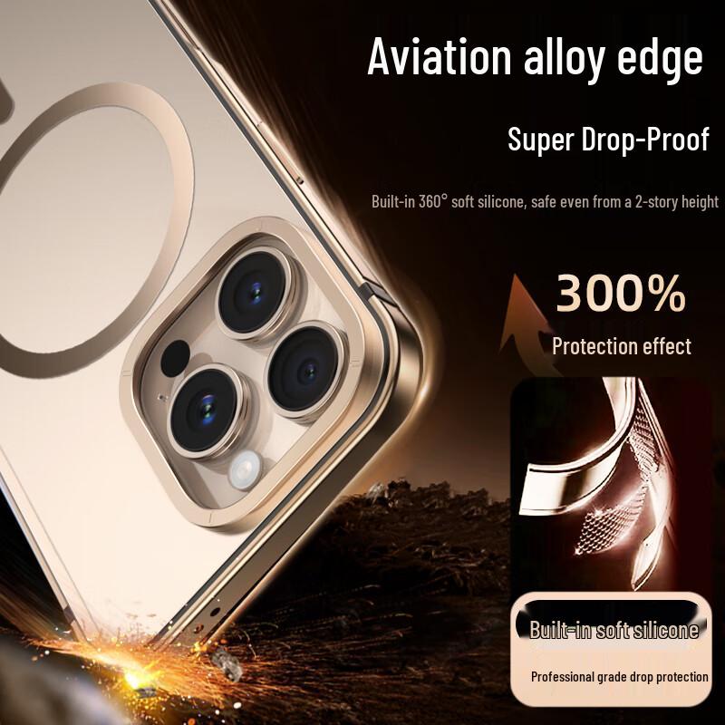 Металлический чехол IM-CHEN Magsafe для iPhone 16 Pro/Pro Max