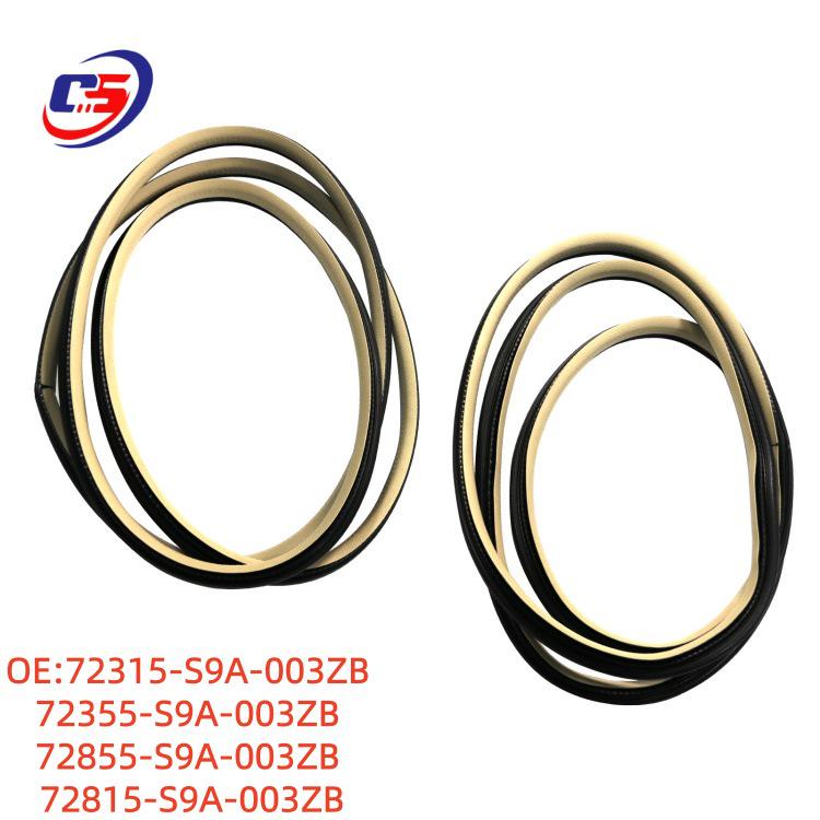 Honda Car Door Frame Sound Insulation Rubber Sealing Strip 72815-S9A-003ZB