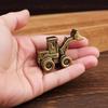 Статуэтка бульдозера из латуни, архитектурная модель, орнамент, декор для дома и офиса, миниатюры для сказочного сада, украшение для аквариума
